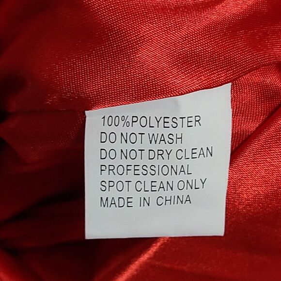 New MAC DUGGAL 67727 Red Beaded Drop Shoulder Pleated Flowy Gown Wn's (14W)-$458 - Picture 8 of 12